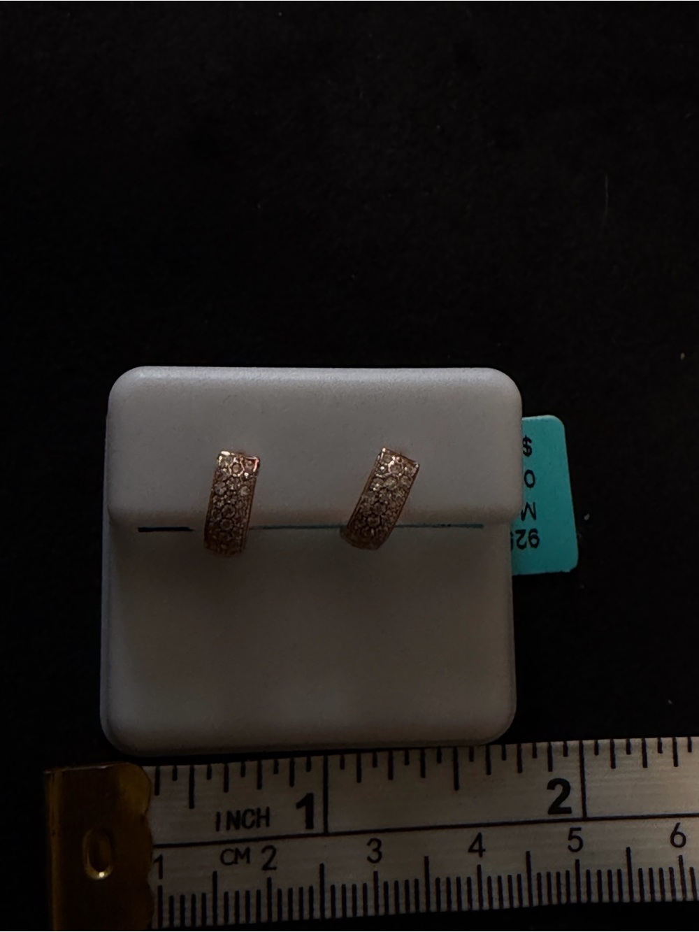 NWT 925 Sterling Silver VVS D Moissanite Huggie Hoop Earrings 0.56 CTW ($300 MSR